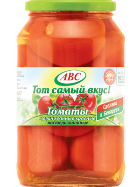 конс. Томаты красные маринов 970гр*6шт АВС конс. Томаты красные маринов 970гр*6шт АВС